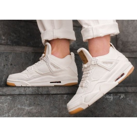 Air Jordan 4 Retro Levis Bílý AO2571-100 Bílý/Bílý-Bílý