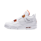 Air Jordan 4 Retro Metallic Oranžovýý CT8527-118 Bílý/Metallic Stříbrný-Team Oranžovýý