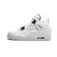 Air Jordan 4 Retro Metallic Nachový CT8527-115 Bílý/Metallicsilver-Courtpurple