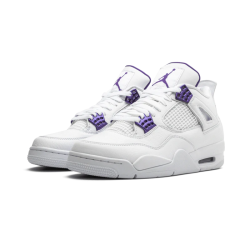 Air Jordan 4 Retro Metallic Nachový CT8527-115 Bílý/Metallicsilver-Courtpurple