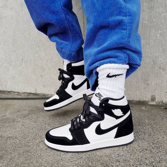 Air Jordan 1 Retro High Og Panda Twist 555088-108 Bílý/Černá/Šedáfog/Bleachedcoral