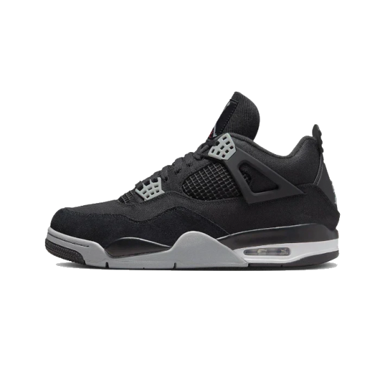 Air Jordan 4 Černá Canvas