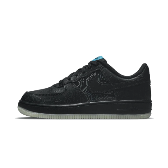 Nike Air Force 1 Low07 Computer Chip Space Jam DH5354-001 Černá/Černá-Modrý