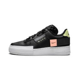 Nike Air Force 1 Low Drop Type Černá CI0054-001 Černá/Anthracite-Zinnia 