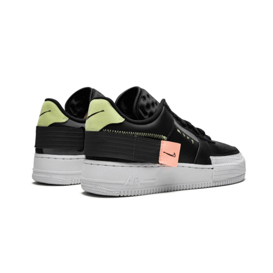 Nike Air Force 1 Low Drop Type Černá CI0054-001 Černá/Anthracite-Zinnia