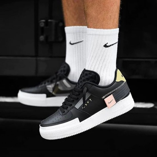 Nike Air Force 1 Low Drop Type Černá CI0054-001 Černá/Anthracite-Zinnia