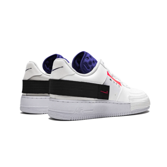 Nike Air Force 1 Low Drop Type Bílý CI0054-100 Summit Bílý/Červené Orbit-Bílý-Černá-Deep Royal Modrý-Černáened Modrý