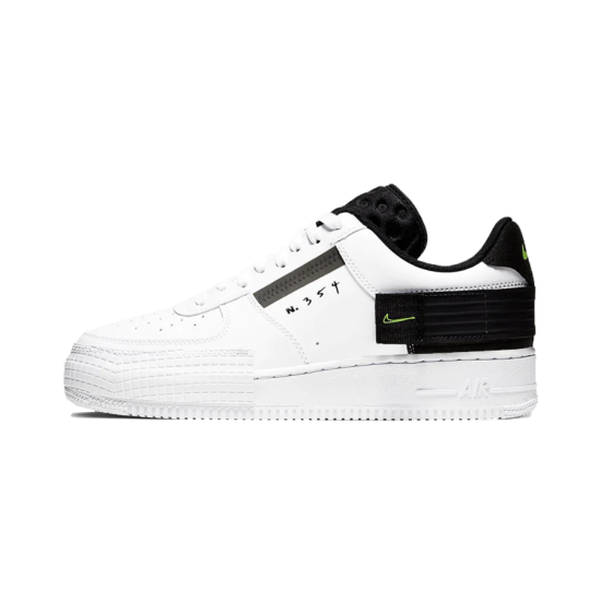 Nike Air Force 1 Low Drop Type Bílý Černá Volt AT7859-101 Bílý/Volt-Černá-Bílý