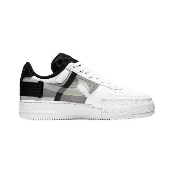 Nike Air Force 1 Low Drop Type Bílý Černá Volt AT7859-101 Bílý/Volt-Černá-Bílý