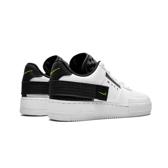 Nike Air Force 1 Low Drop Type Bílý Černá Volt AT7859-101 Bílý/Volt-Černá-Bílý