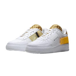 Nike Air Force 1 Low Drop Type Bílý Zlato Žlutý AT7859-100 Bílý/Zlatosuede/Clubgold/Universitygold