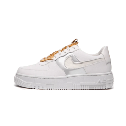 Nike Air Force 1 Low Pixel Šedá Zlato Chain DC1160-100 Bílý/Pixel 