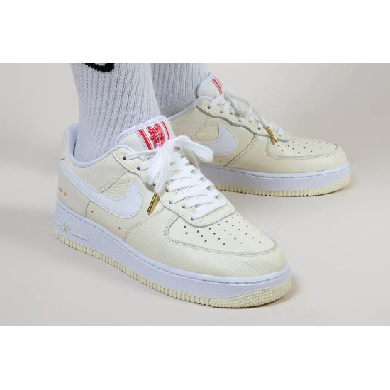 Nike Air Force 1 Low Popcorn CW2919-100 Coconut Milk/Bílý-University Červené