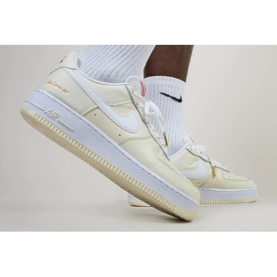 Nike Air Force 1 Low Popcorn CW2919-100 Coconut Milk/Bílý-University Červené