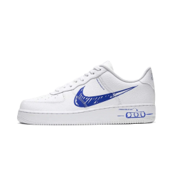 Nike Air Force 1 Low Sketch Modrý Swoosh CW7581-100  Bílý/Modrý