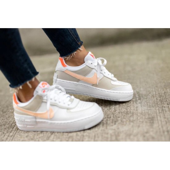 Nike Air Force 1 Shadow Crimson Tint Bright Mango DH3896-100 Bílý/Crimsontint