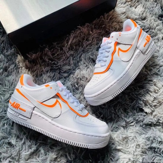 Nike Air Force 1 Shadow Total Oranžovýý CI0919-103 Bílý/Totalorange