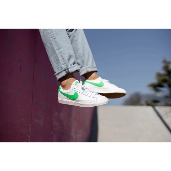 Nike Blazer Low Leather Zelená Spark CI6377-105 Bílý/Zelená Spark- Sail