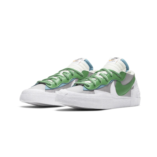 Nike Blazer Low Sacai Medium Šedá Classic Zelená DD1877-001 Mediumgray/Classicgreen-Bílý