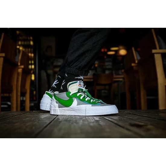 Nike Blazer Low Sacai Medium Šedá Classic Zelená DD1877-001 Mediumgray/Classicgreen-Bílý