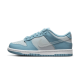 Nike Dunk Low Clear Swoosh DH9765-401 Aura/Worn Modrý/Bílý/Clear