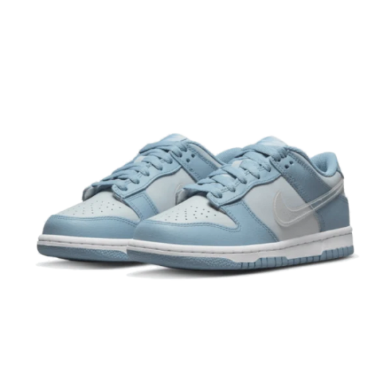 Nike Dunk Low Clear Swoosh DH9765-401 Aura/Worn Modrý/Bílý/Clear