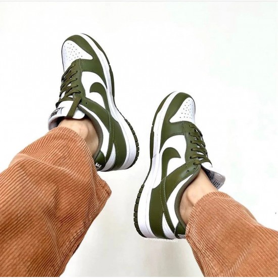 Nike Dunk Low Medium Olive DD1503-120 Bílý/Medium Olive-Bílý