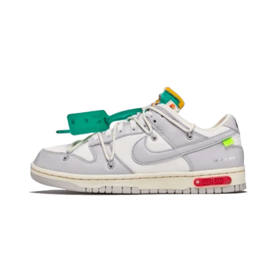 Nike Dunk Low Off-Bílý Lot 25 DM1602-121 Bílý/Neutralgray-Teamred-Lightgray