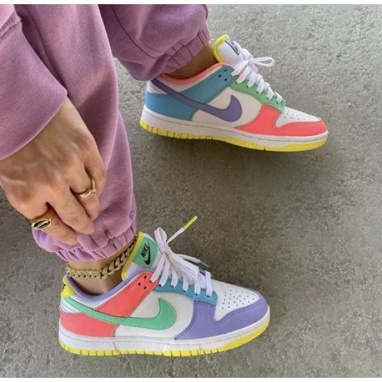 Nike Dunk Low Se Easter DD1872-100 Bílý/Zelená Glow/Sunset Pulse